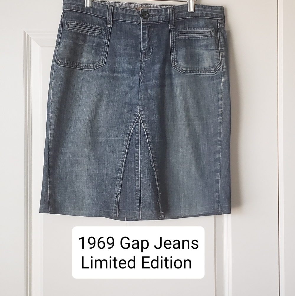 1969 Gap Jeans Limited Edition Skirt Size 10
